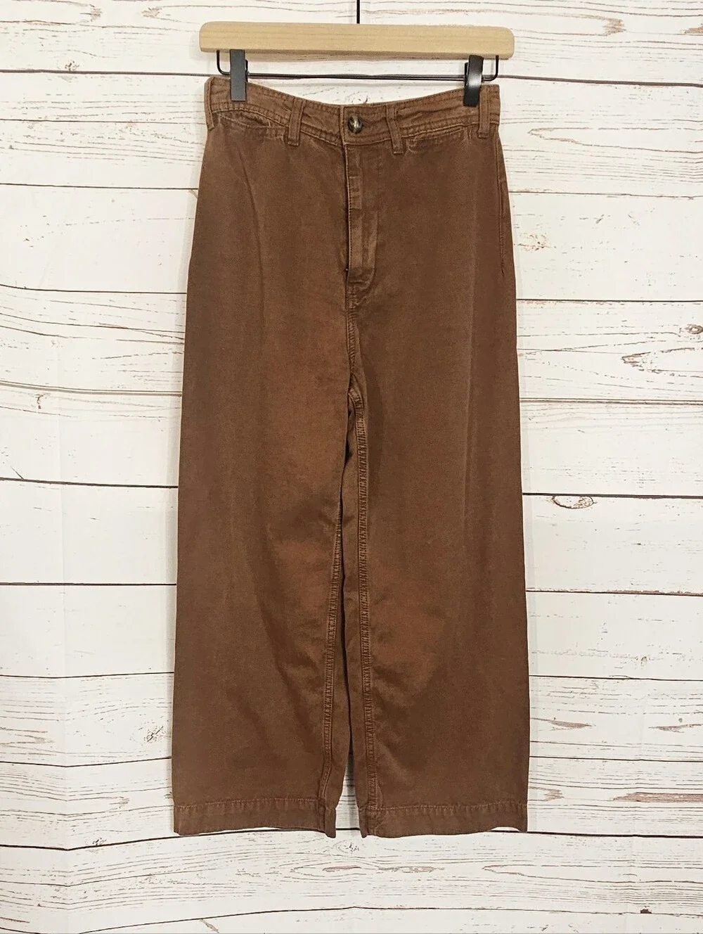 Free People | We The Free | Patti Brown Wide Leg Crop High Waist Pant